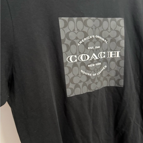 Coach Black Graphic Men's Tee - like New ! XXL - Picture 6 of 14